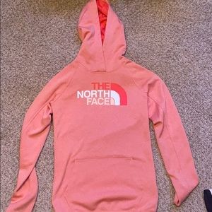 Coral North Face Sweatshirt